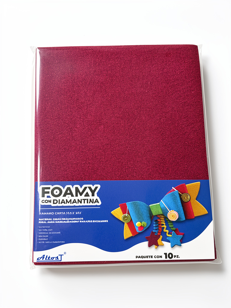 Foamy carta diamantado fucsia