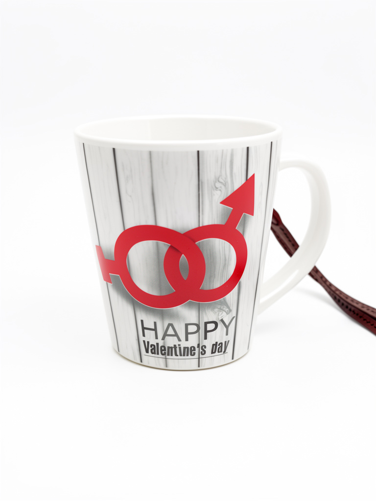 Taza blanca Happy Valentine's Day