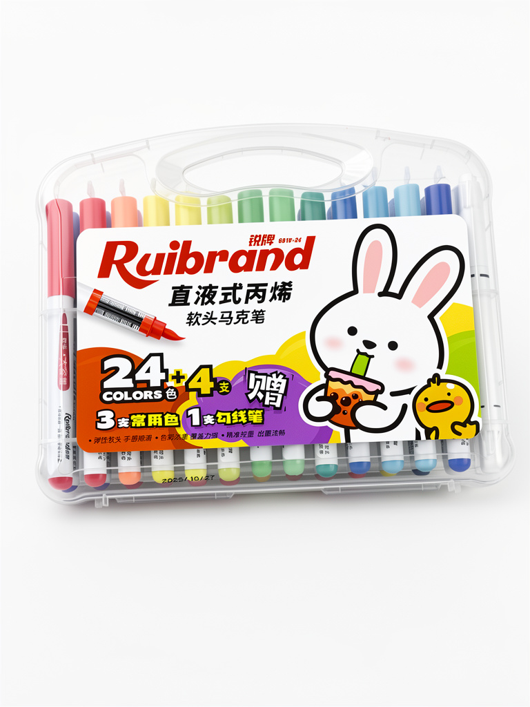 Plumón Ruibrand 24+4pz