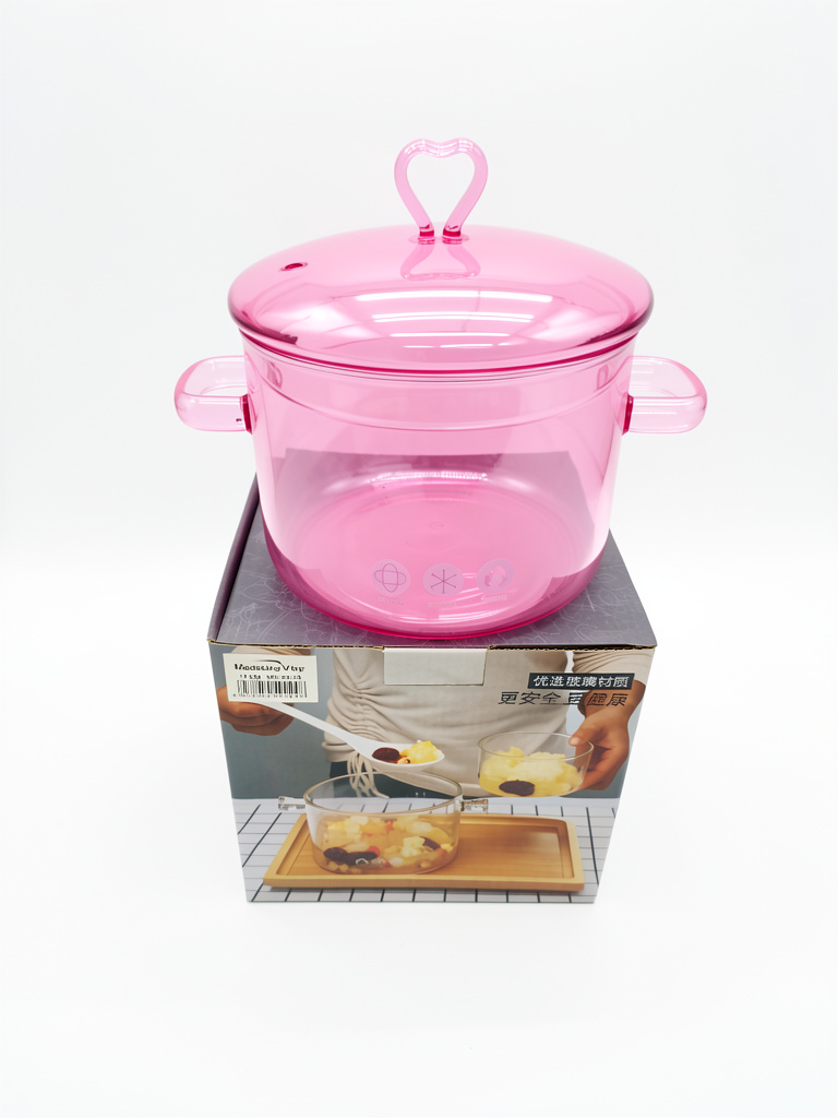 Olla de vidrio rosa 1.5L