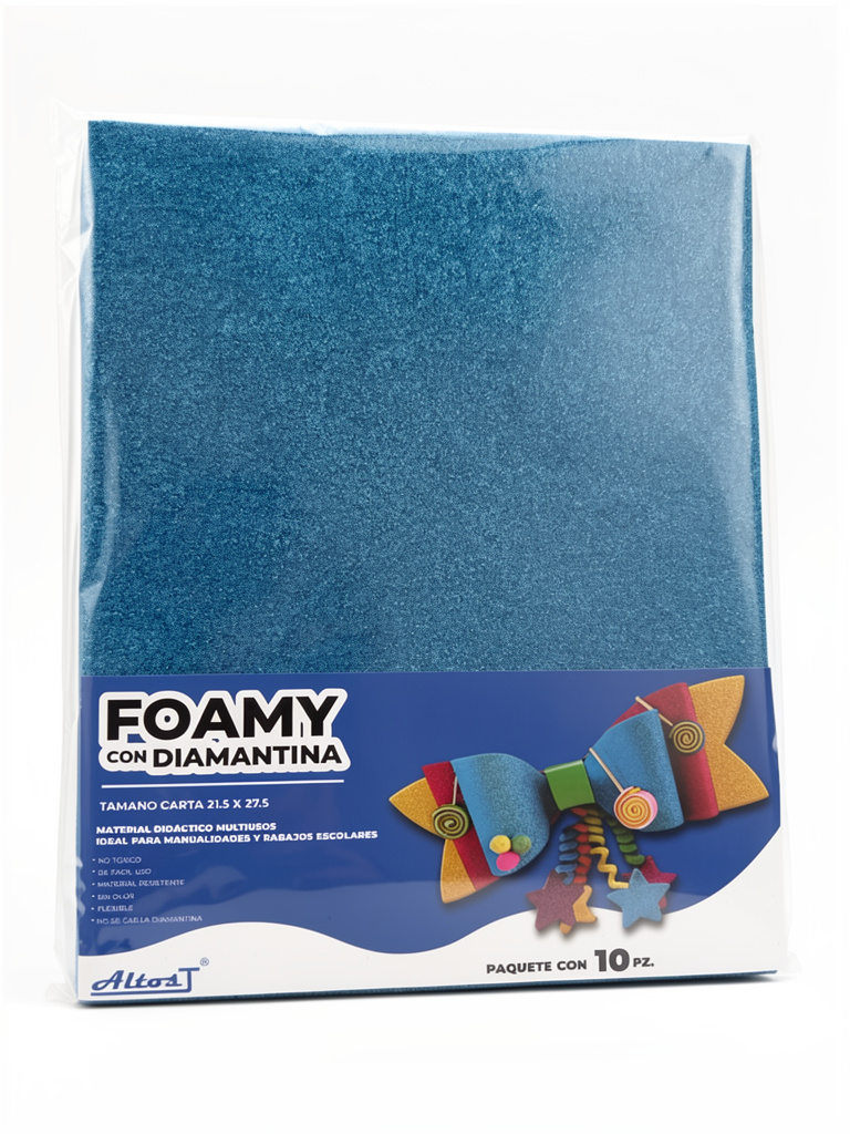 Foamy carta diamantado azul cielo