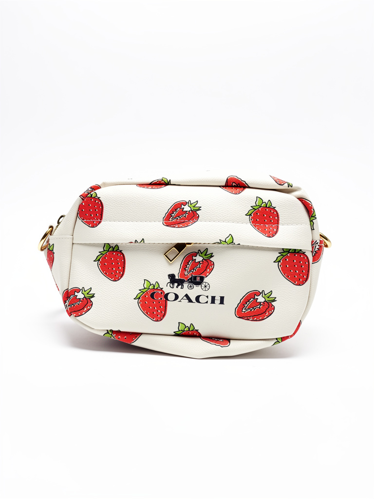 Bolso coach correa fresas