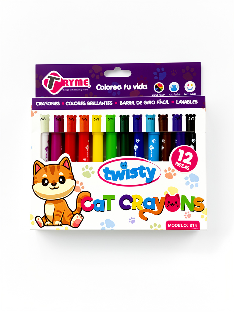 Crayola retráctil  Cat crayons 12pz