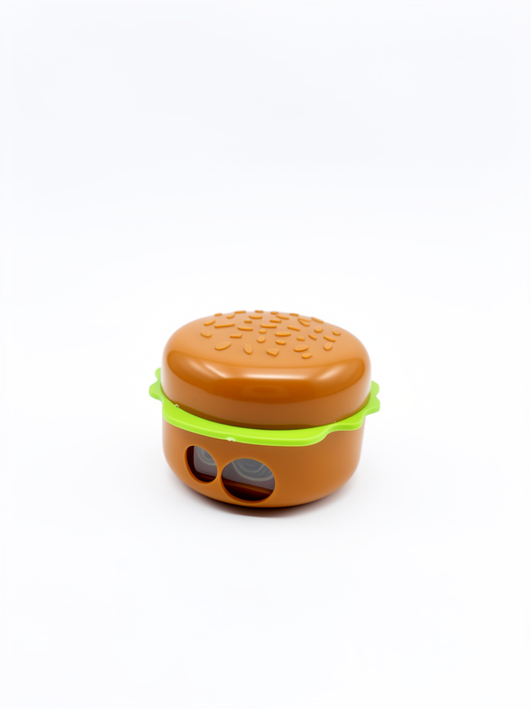 Sacapuntas hamburguesa, doble agujero