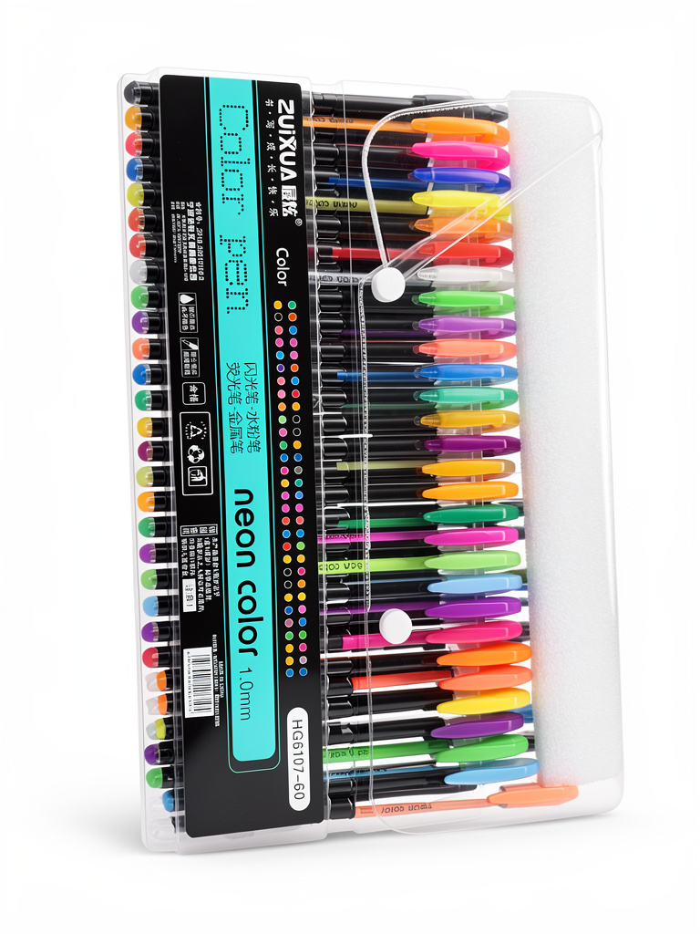 Plumones neón multicolor 60pz