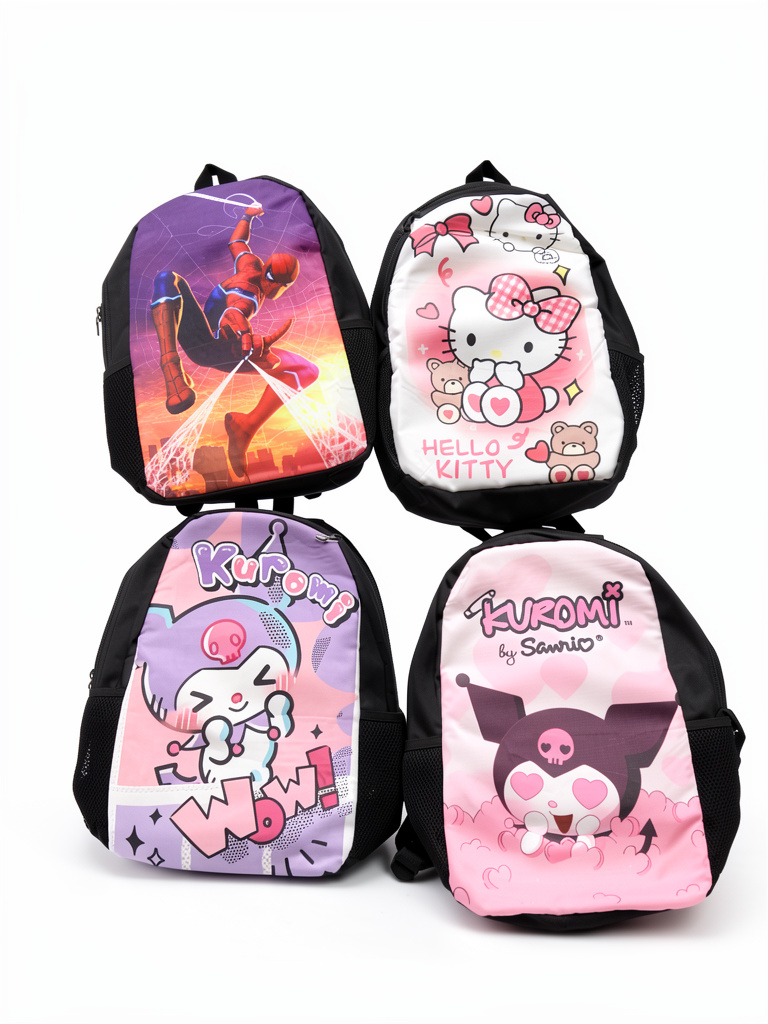 Mochila personajes trío