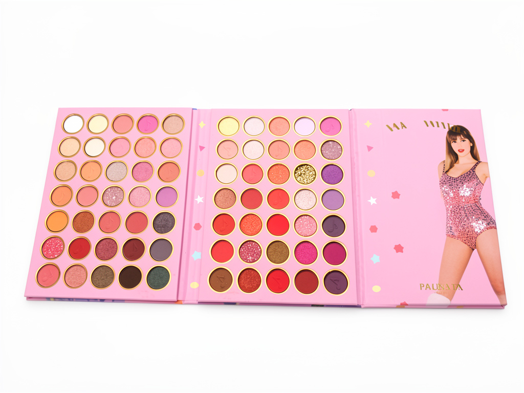 Paleta de sombras rosa