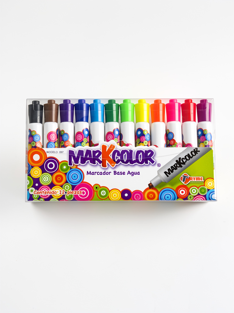 Markcolor marcador base agua 12pz