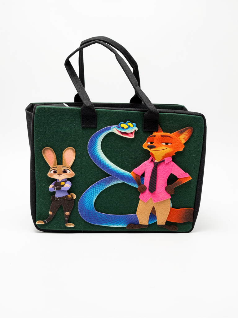 Bolso Zootopia fieltro con cierre