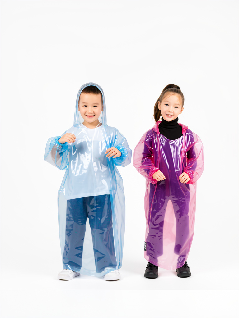 Impermeable transparente infantil