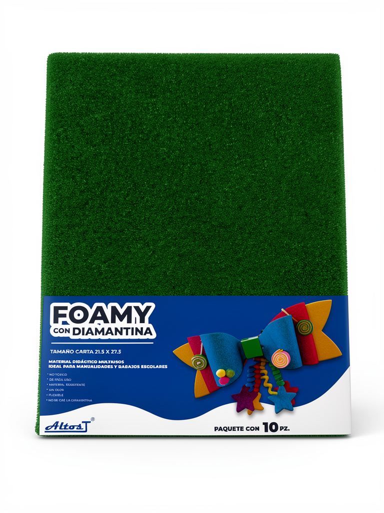 Foamy carta diamantado verde bandera