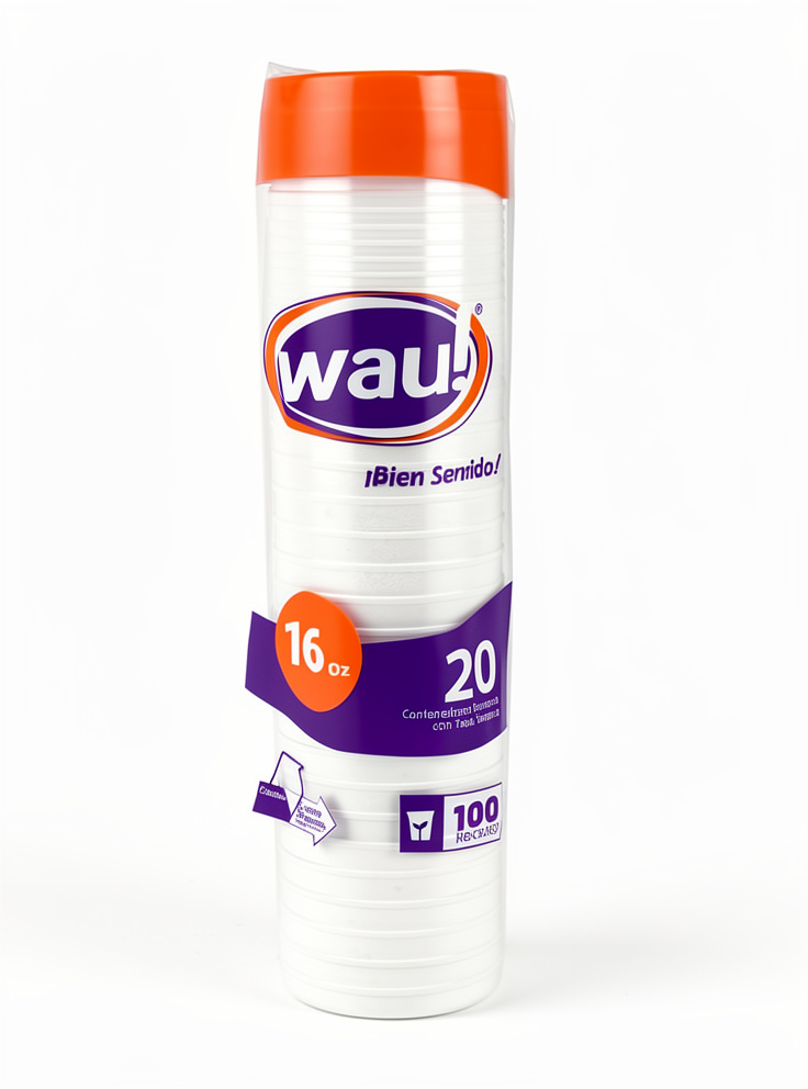 CONTENEDOR 16 ONZAS X 20 U