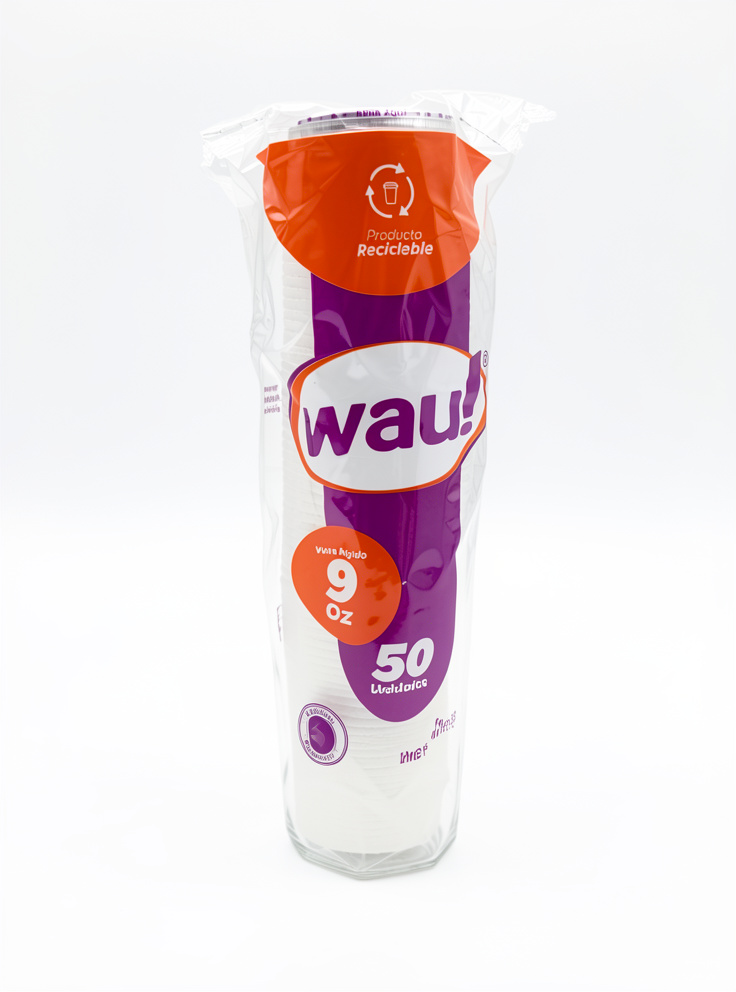 vaso waw 9 onzas transparente