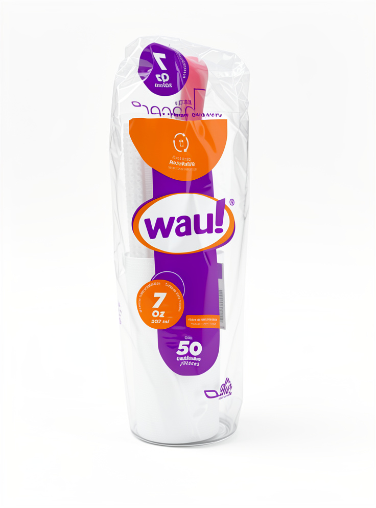 vaso 7 onzas transparente waw