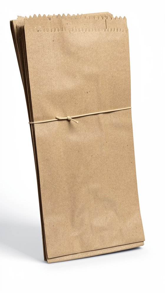 bolsa de papel tres libras