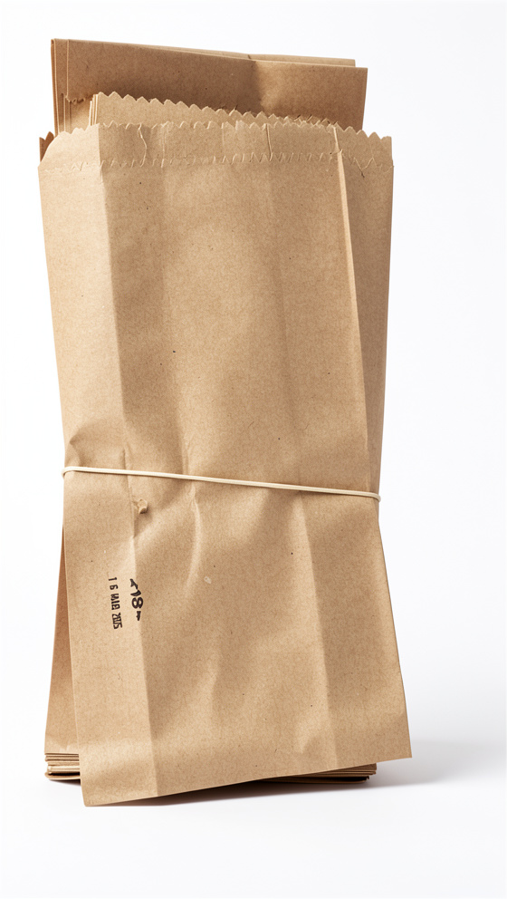bolsa de papel cuatro libras