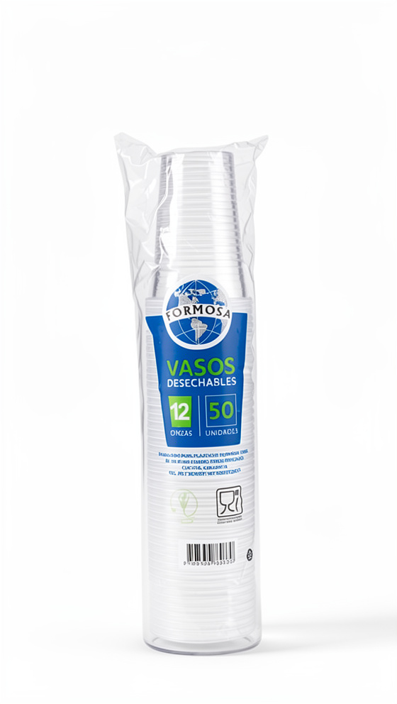 Vaso transparente 12 oz Formoza x50