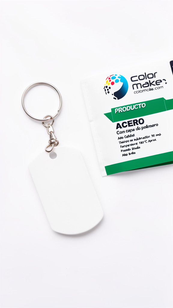 Llavero placa metal militar