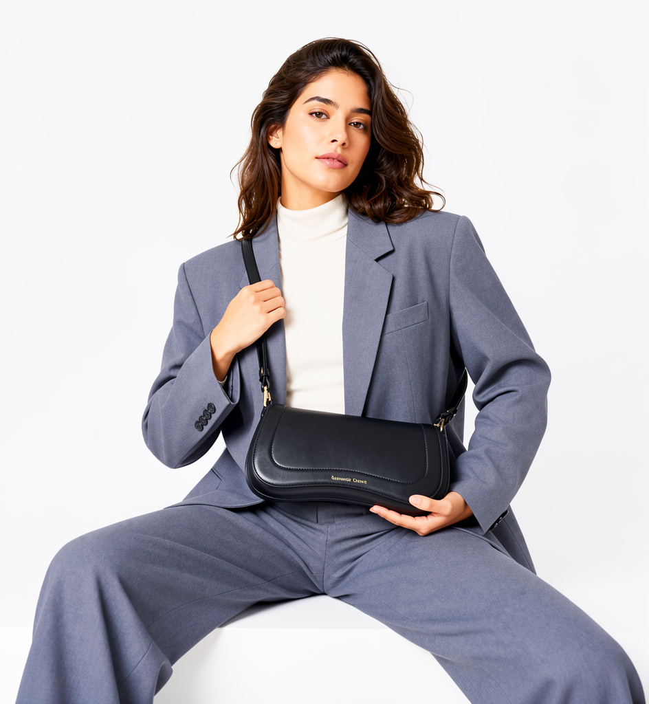 Bolsa de Ombro Ajustável em couro