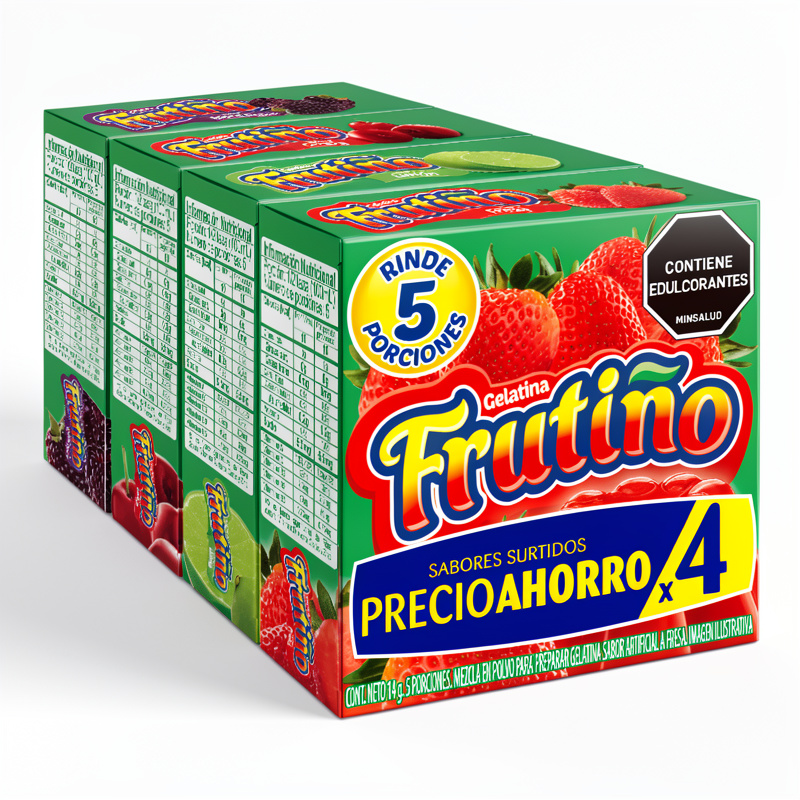 GELATINA FRUTIÑO 14 G SABORES SURTIDOS
