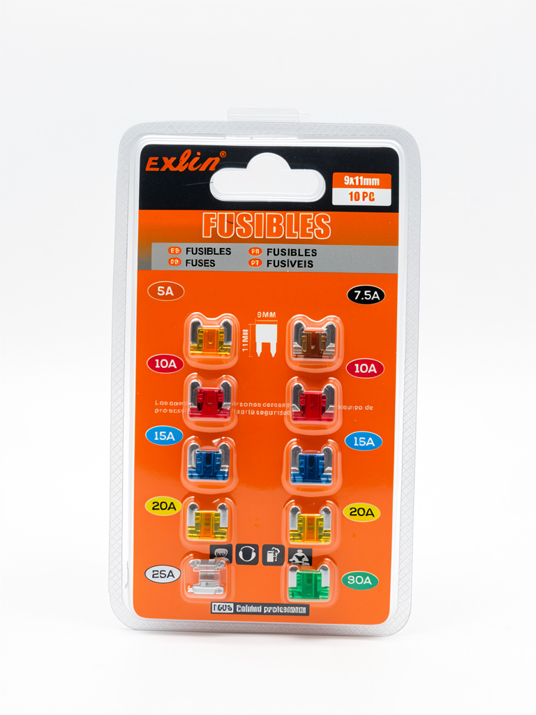 KIT FUSIBLES 9X11MM 10PZ