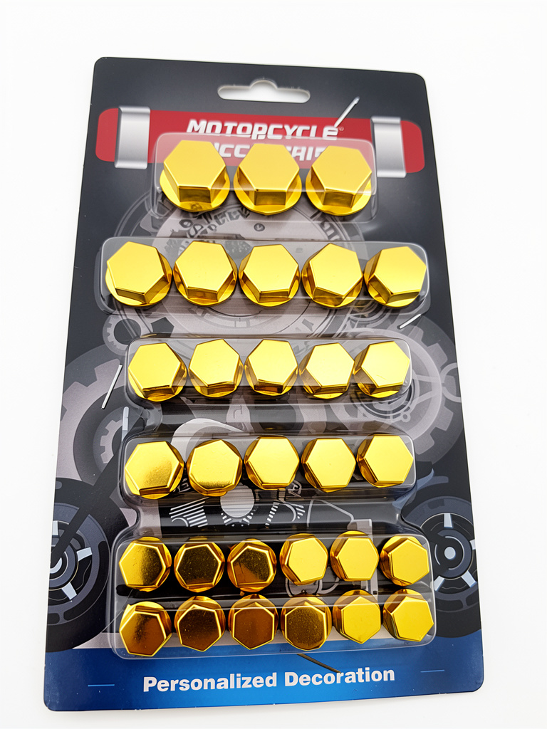 KIT TAPA CUBRE TORNILLO DORADA