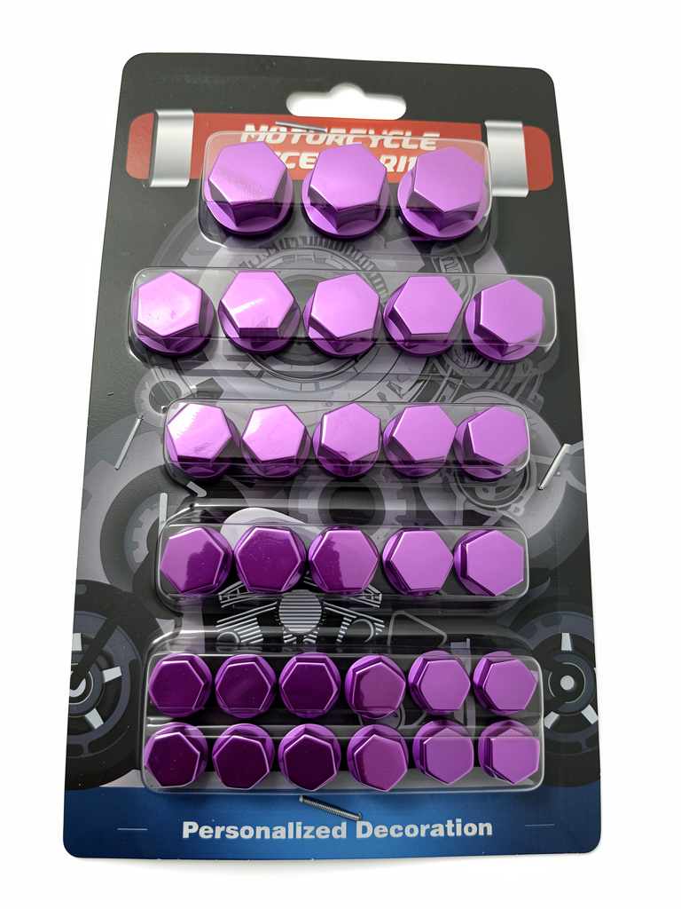 KIT TAPA CUBRE TORNILLO VIOLETA
