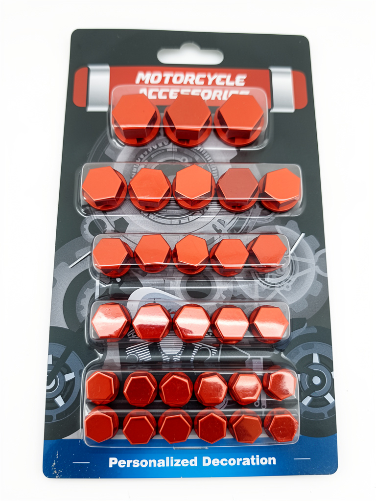 KIT TAPA CUBRE TORNILLO ROJO