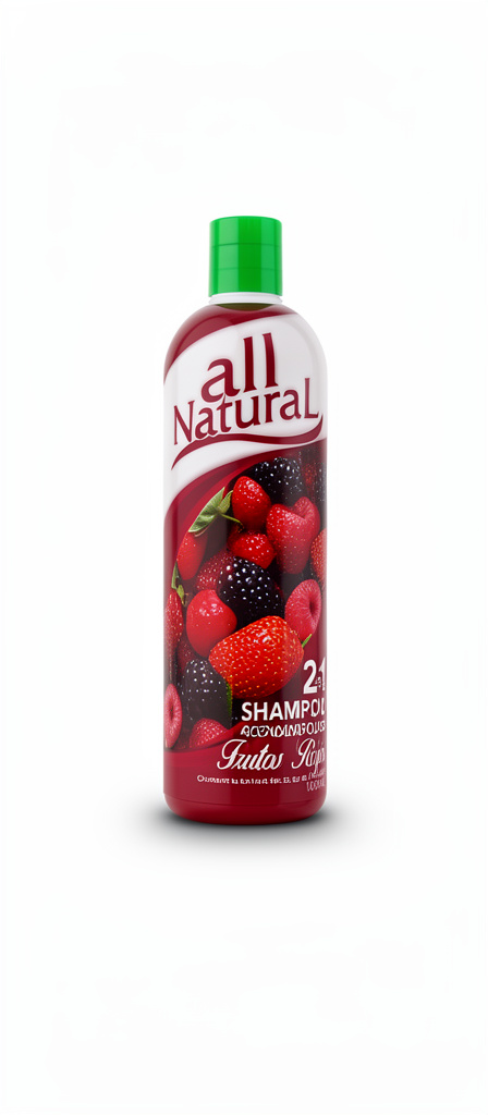 ALL NATURAL SHAMPOO FRUTOS ROJOS 1000ML