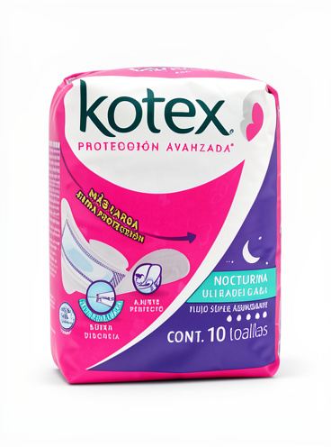 Toallas nocturna paquete kotex