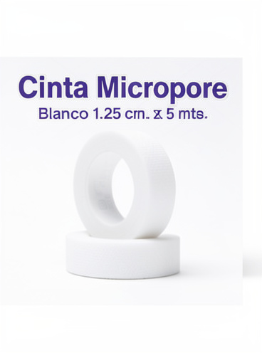 Cinta micropore blanca chica