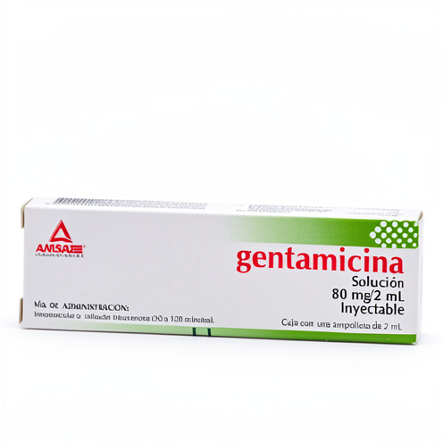 Gentamicina inyectable 80mg