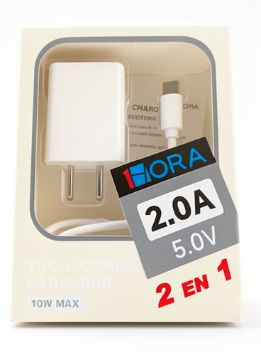 Cargador tipo c Nora blanco