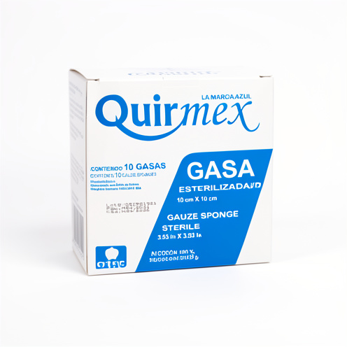 Gasa caja con 10