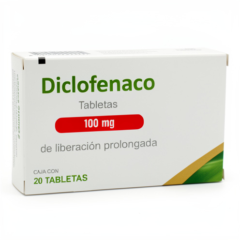 Diclofenaco 100mg 20 tabletas