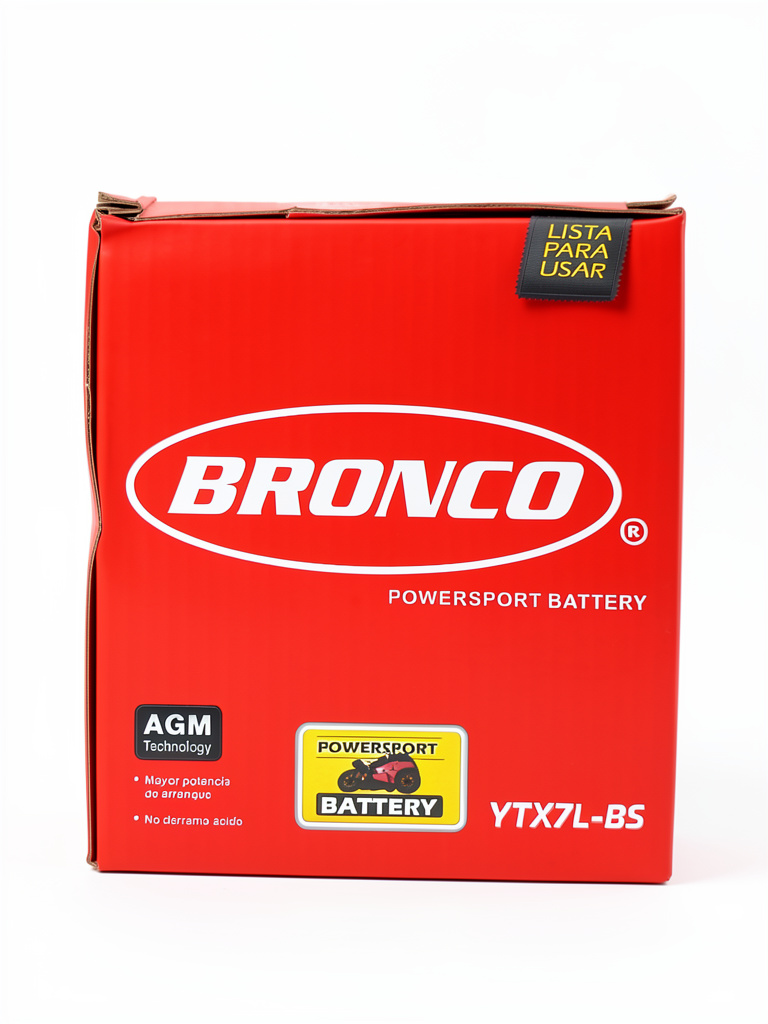 bateria moto YTX7L-BS AGM BRONCO