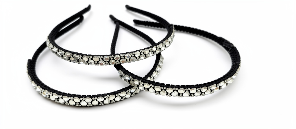 DIADEMAS NEGRAS CON BRILLO