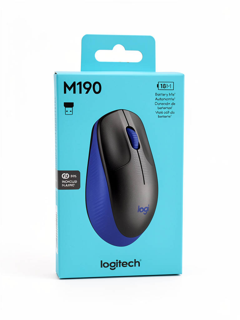 Mouse Logitech M190 Inalámbrico Color Azul
