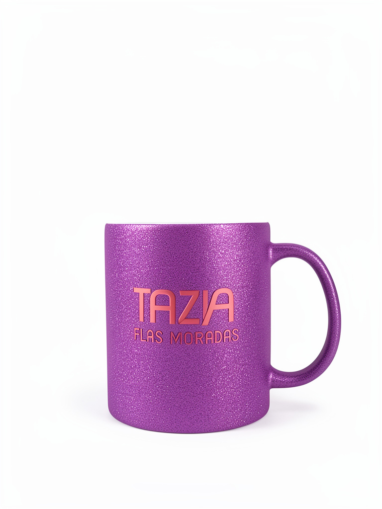 TAZA FLAS MORADAS PERSONALIZADOS SUBLIMABLES