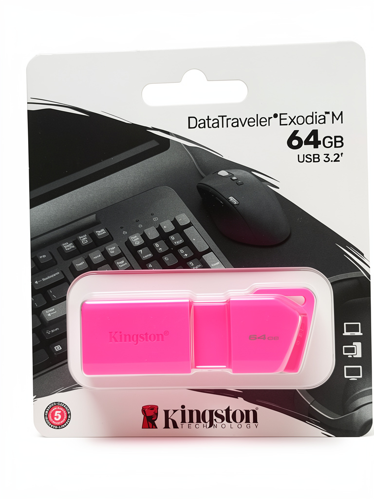 Kingston 64GB USB DT Exodia M LATAM DTXM NEON PINK