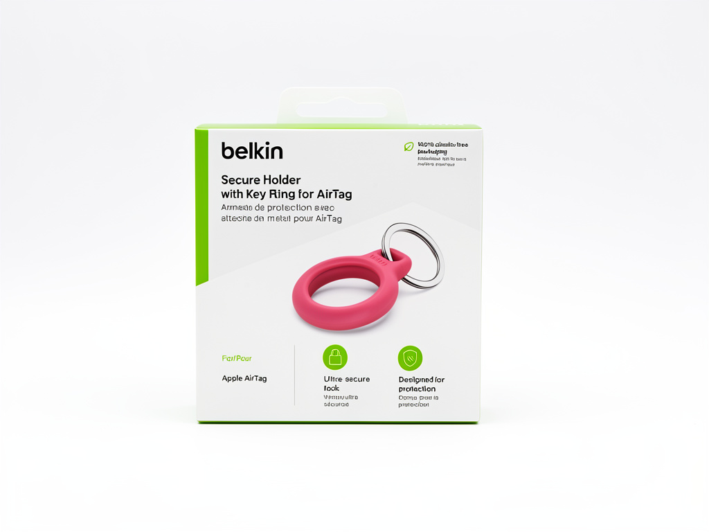 Secure holder with Belkin - Soporte de seguridad para etiqueta Bluetooth antiperdida - a Apple AirTag