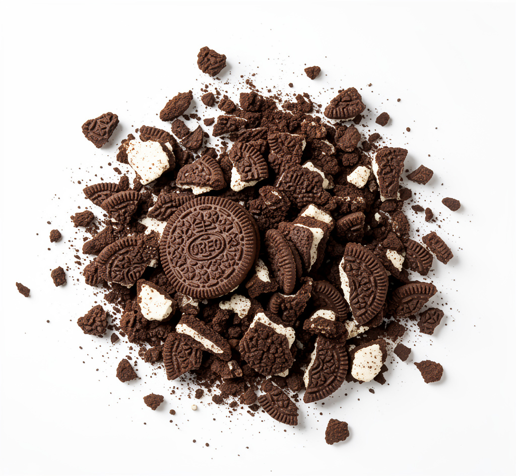 Trozos galleta oreo