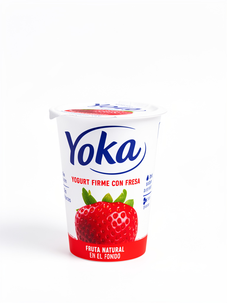 Yoka yogurt firme con fresa