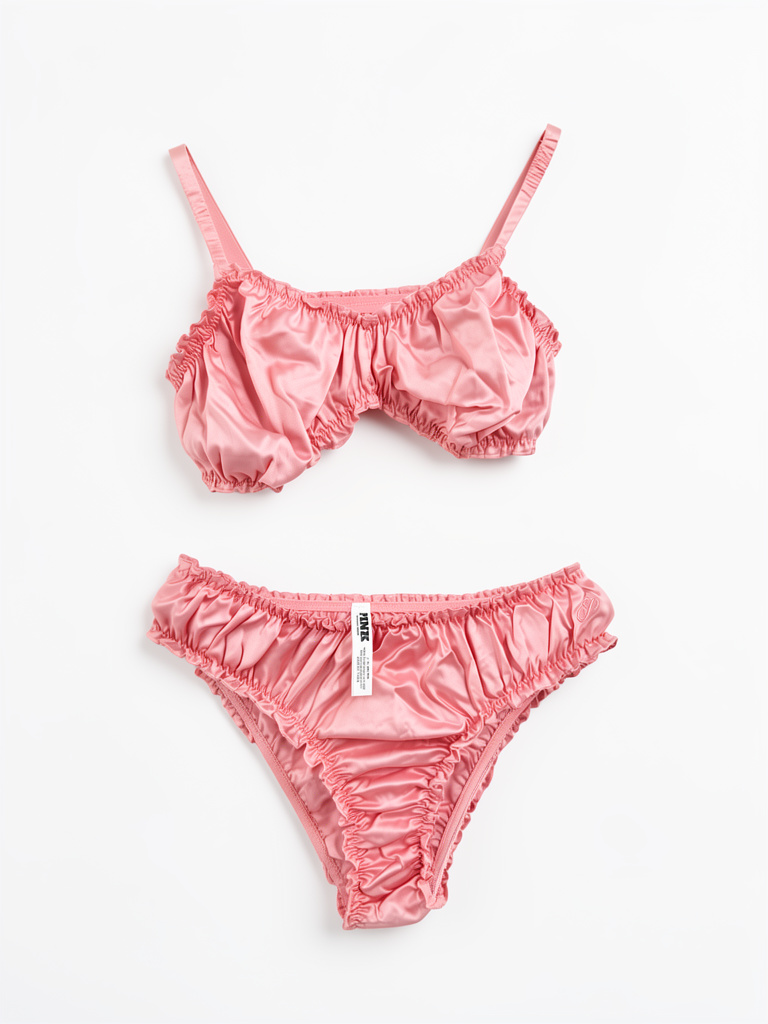 Set truza + bra en seda de Pink