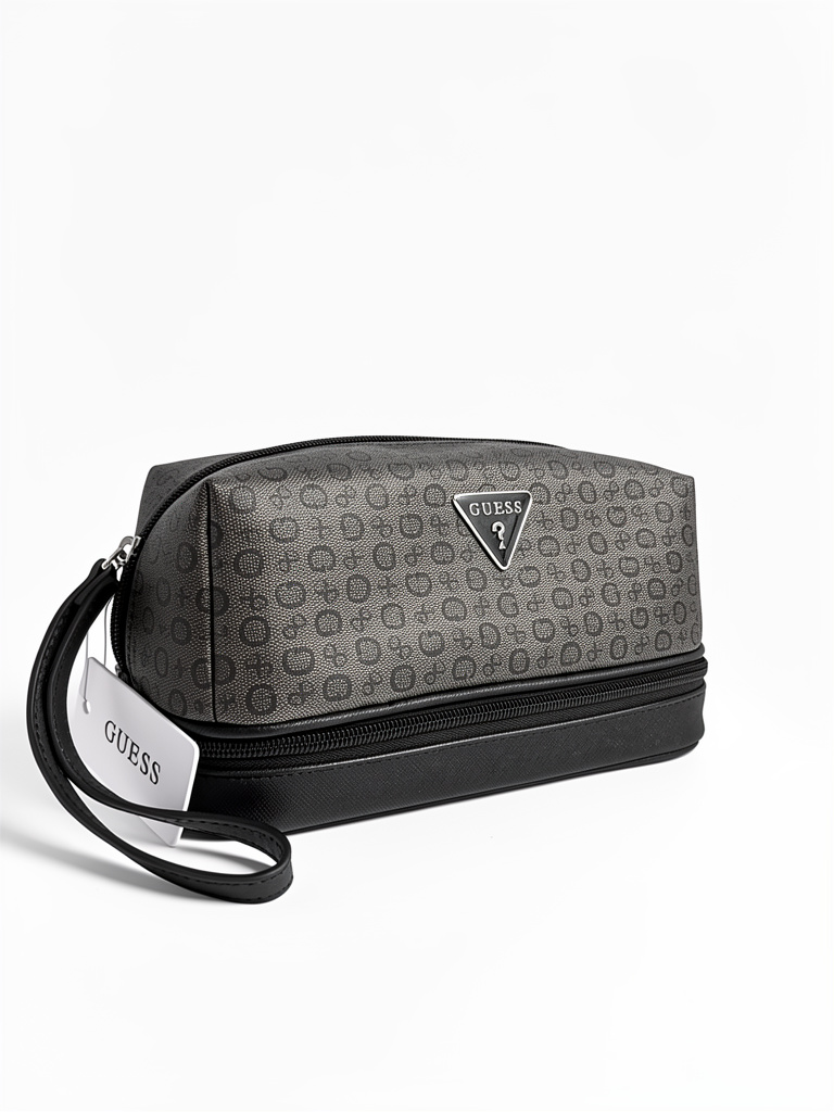 Neceser Guess doble cierre monogrameada