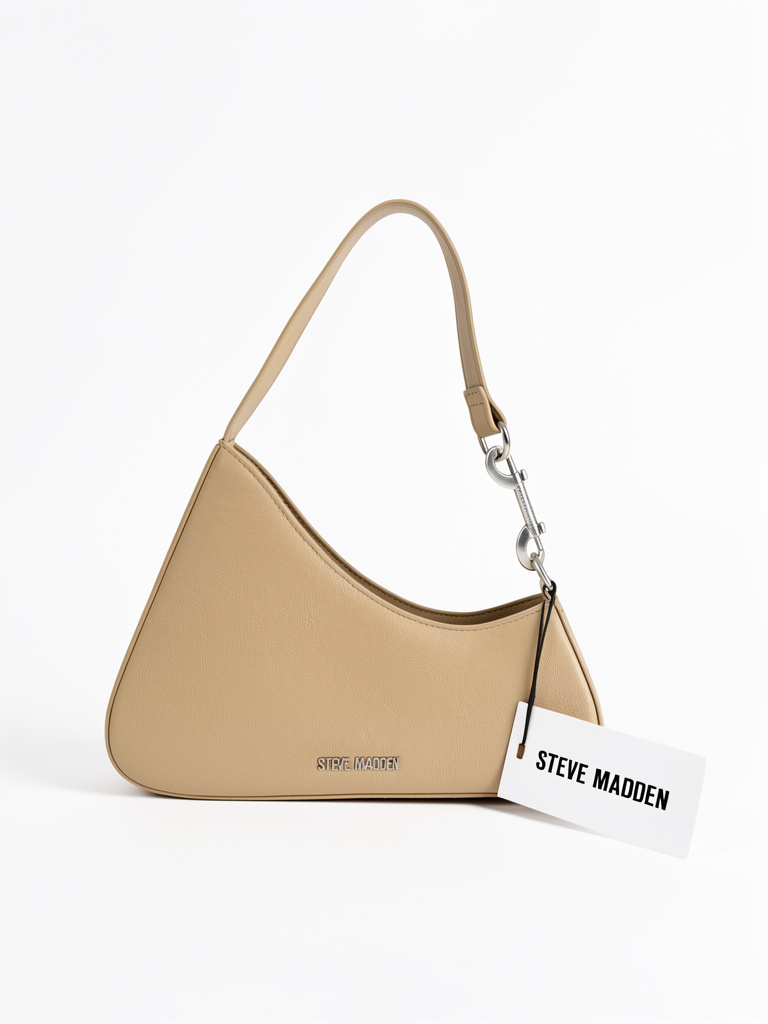 Baguette beige de moda en corte asimetrico