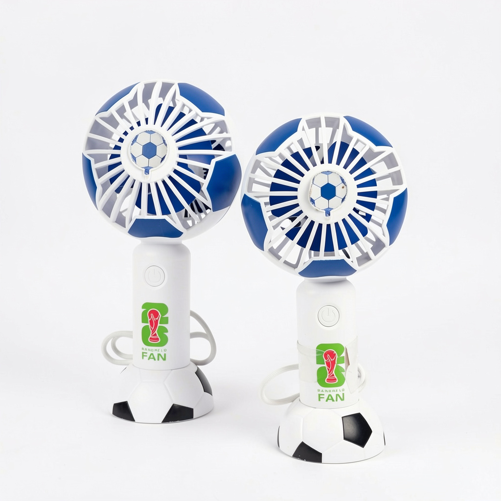 Ventilador portatil futbol azul