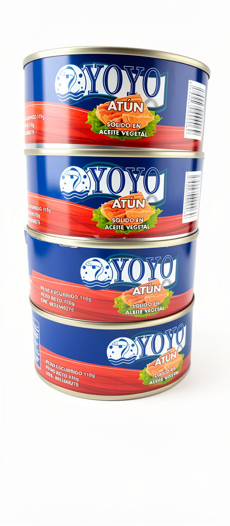 Atún entero yoyo en aceite vegetal