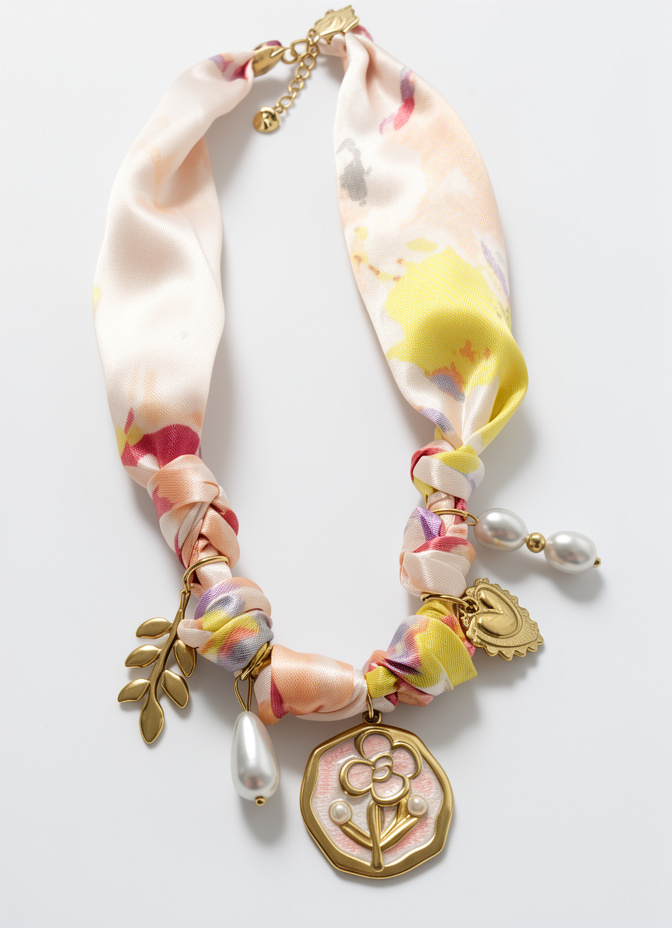 COLLAR PAÑOLETA ROSA ACERO PREMIUM