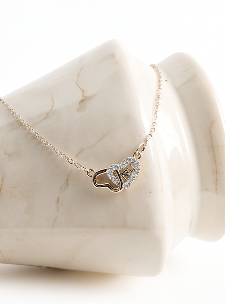 COLLAR CORAZONES ILOVE YOU ACERO INOX. SILVER